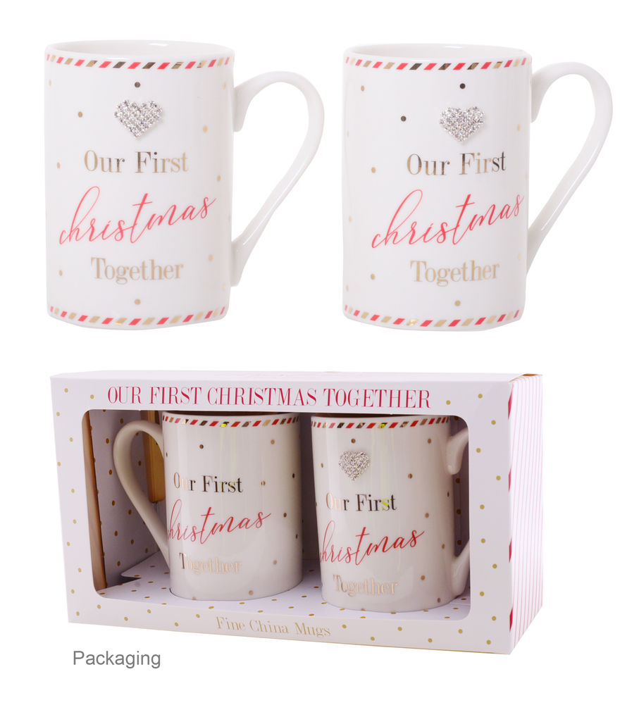 MAD DOTS 1ST XMAS MUG S/2
