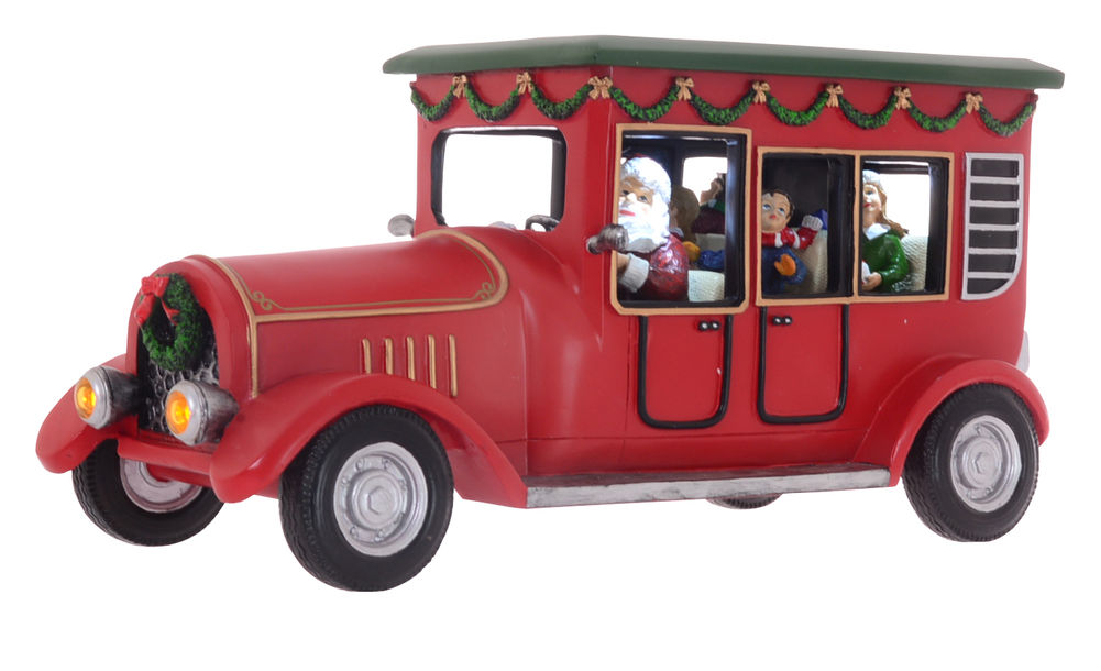 [52023] XMAS SANTA CAR MUSICAL L/UP