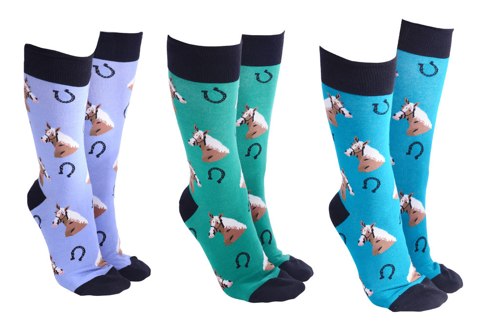 [52484] SOCK SOCIETY HORSE SHOES (3)