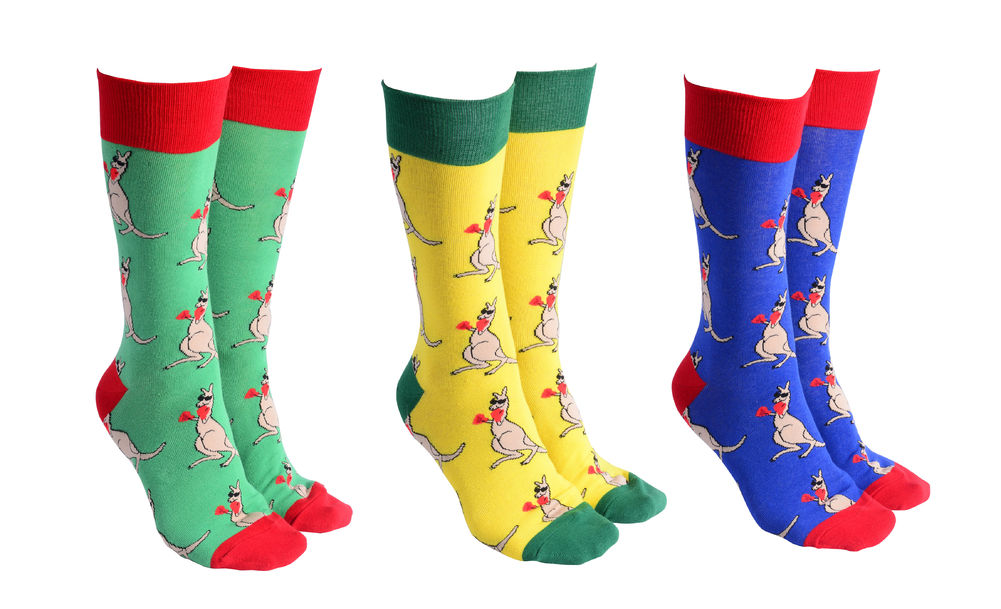 [52521] SOCK SOCIETY BOXING KANGAROO(3