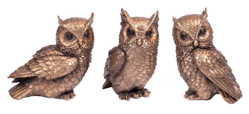 [53156] BRONZE OWL SMALL (3)