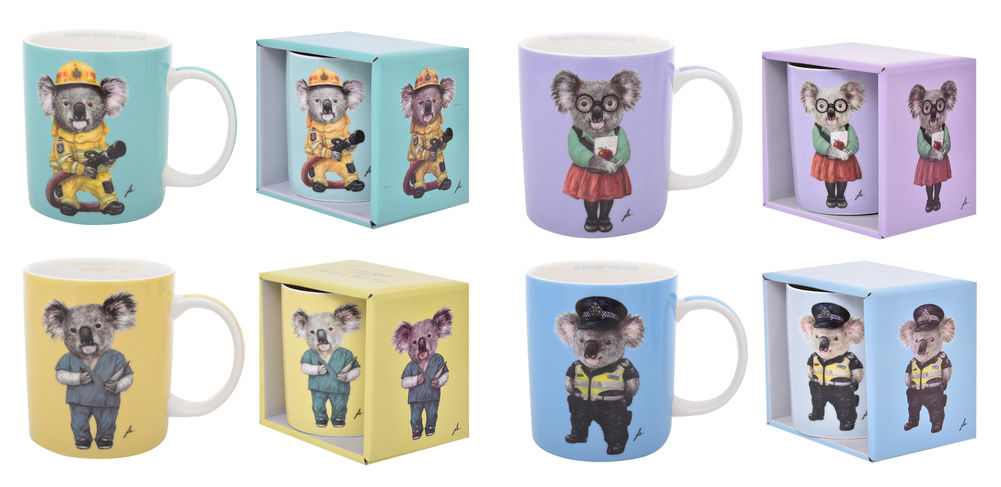 [53573] KOALA OCCUPATIONS MUG (4)    R