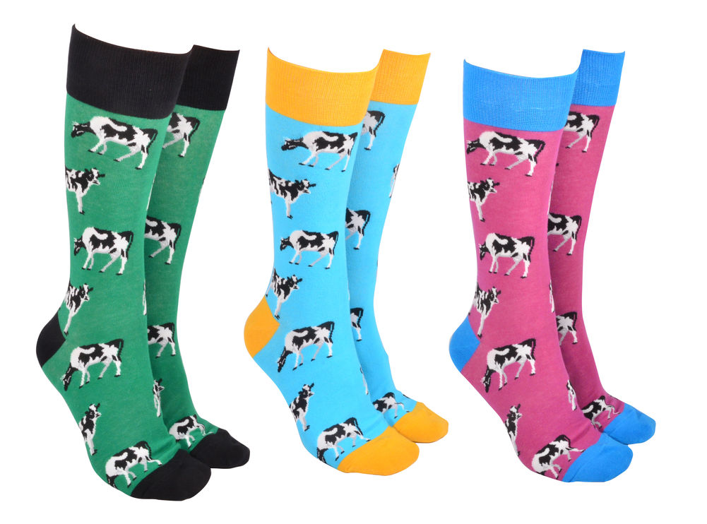 [53974] SOCK SOCIETY COWS (3)