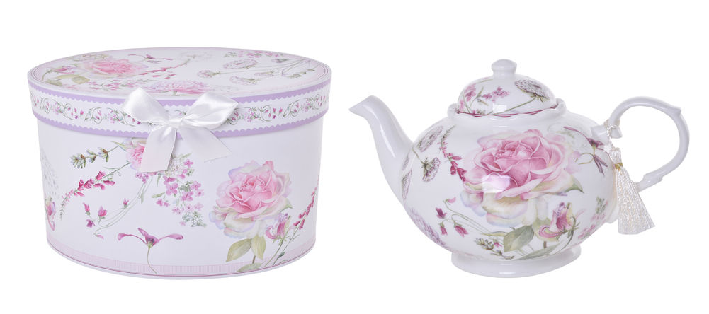 [54299] ROSES & DANDELION TEAPOT