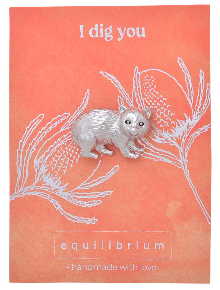 [54368] AUST FAUNA PIN WOMBAT