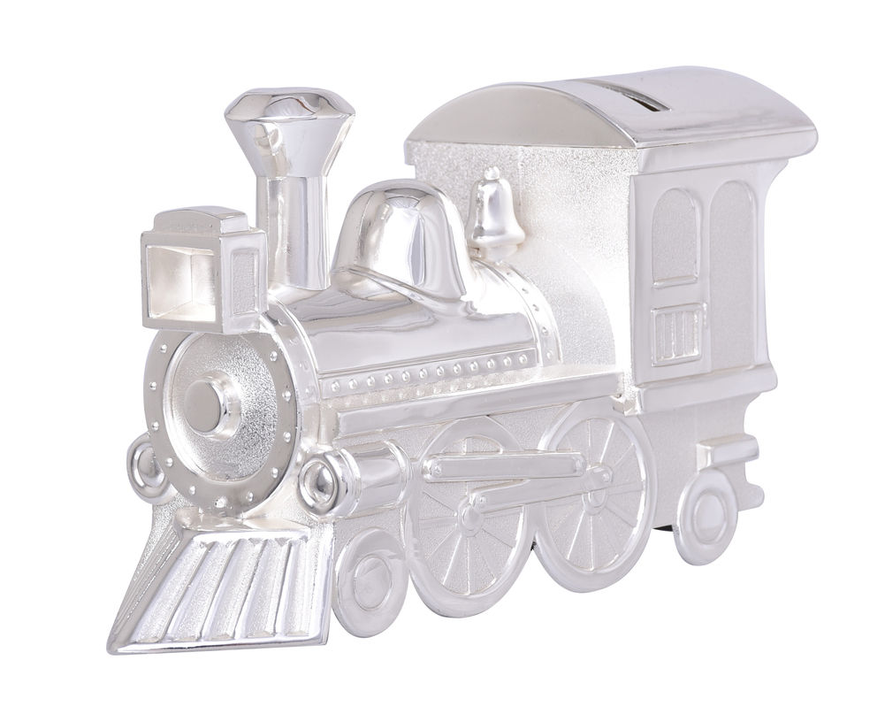 [54413] SILVER TRAIN MONEYBANK