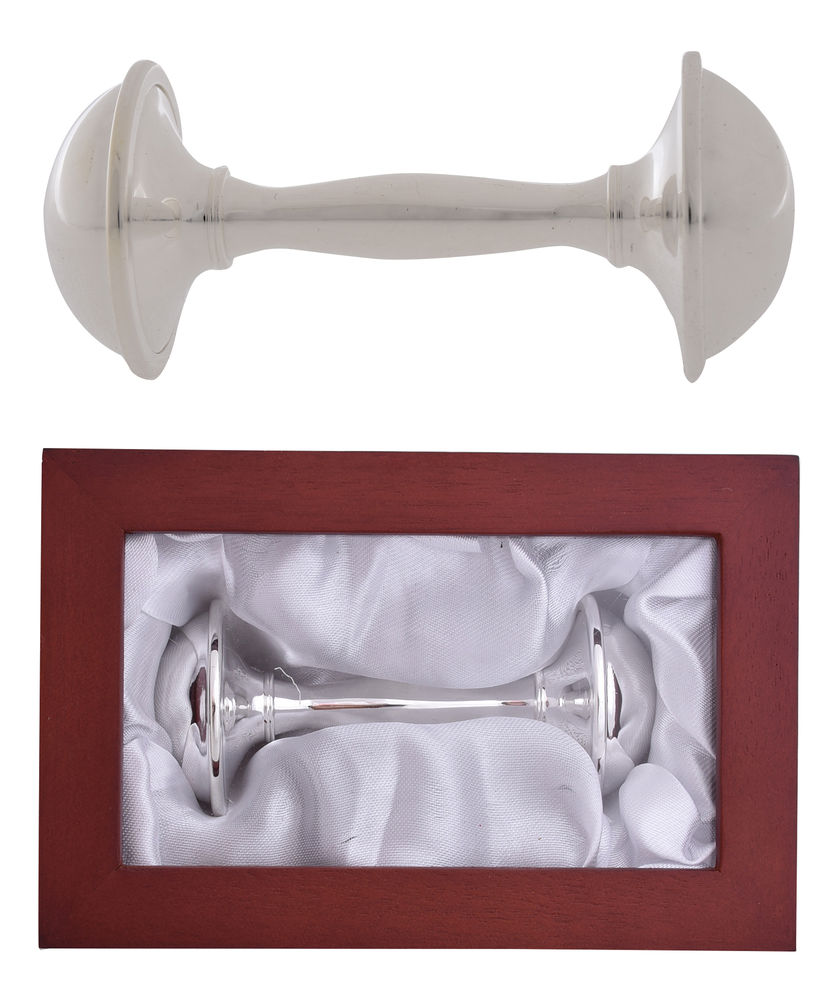 [54422] SILVER BABY RATTLE