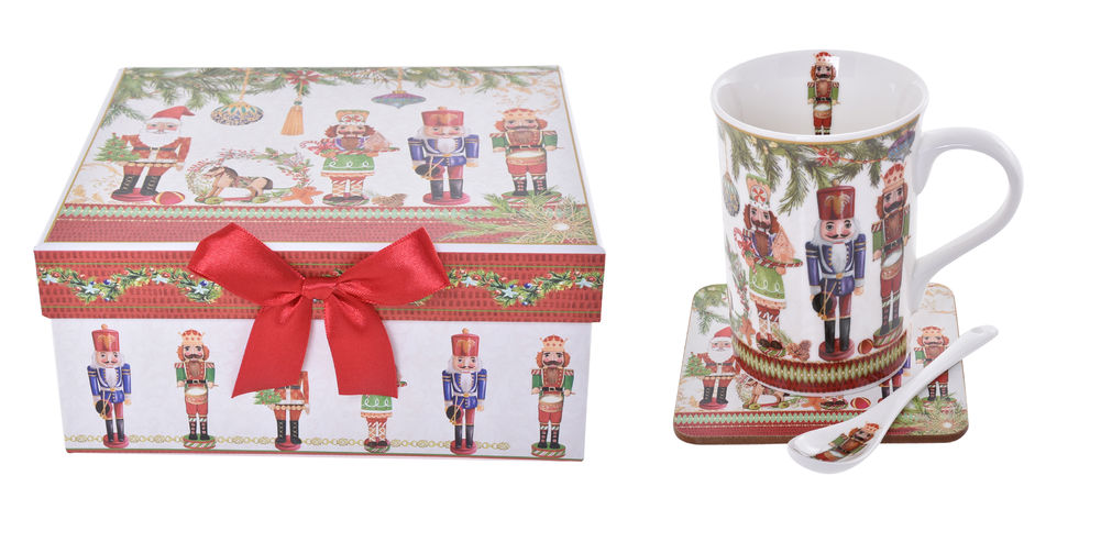 [54625] XMAS NUTCRACKER 3 PCE GIFT SET