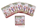 XMAS NUTCRACKER COASTER S/4