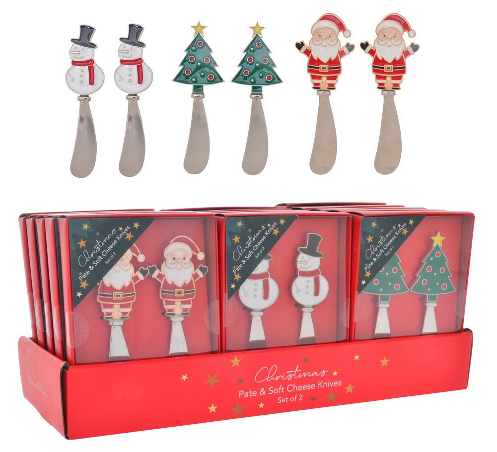 [56011] XMAS PATE & CHEESE KNIVES S/2 (3)