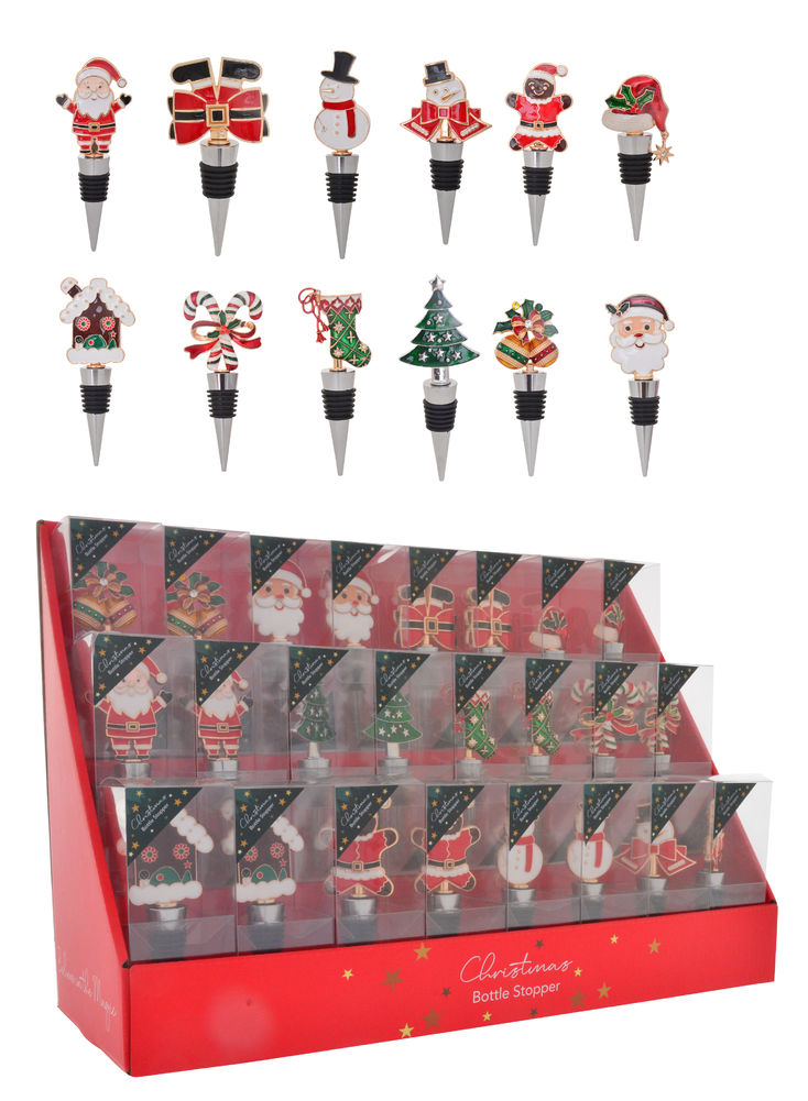 [56012] XMAS BOTTLE STOPPERS (12)