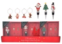 XMAS STOPPER & GLASS CHARMS (3)