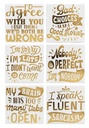 GOLD EDITION FUNNY COASTERS (6)