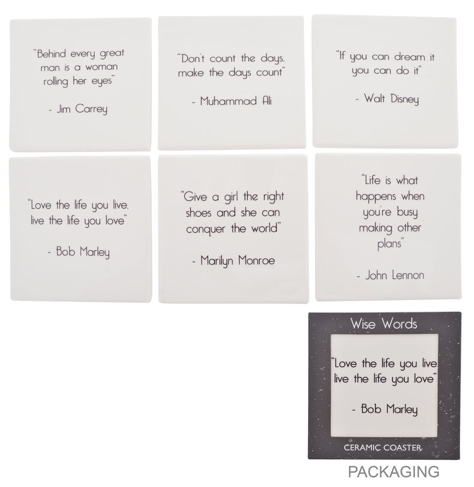 [56064] QUOTABLE COASTERS (6)