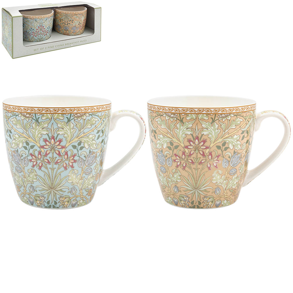 [56071] HYACINTH BREAKFAST MUG SET 2