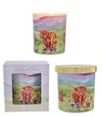 ART HIGHLAND COW CANDLE