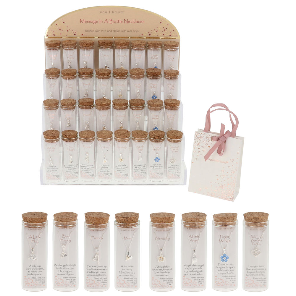 [56095] MESSAGE IN A BOTTLE NECKLACE (8)