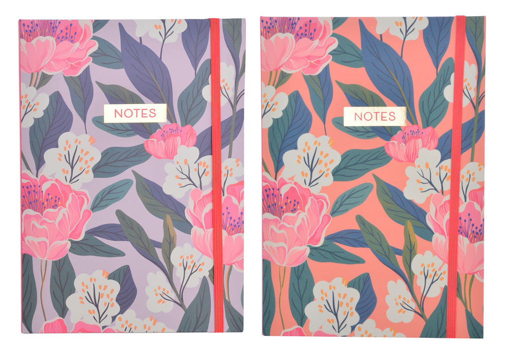 [56113] PRETTY PEONIES A5 NOTEBOOK (2)