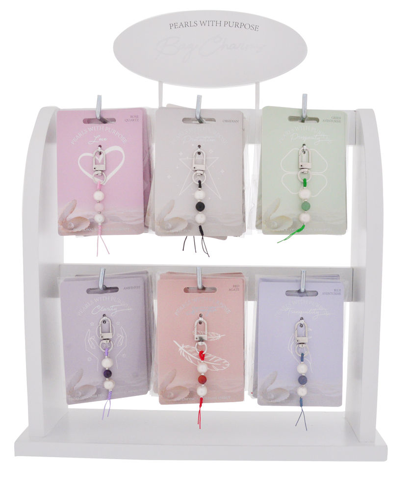 [56145] PEARLS W PURPOSE BAG CHARM (6)