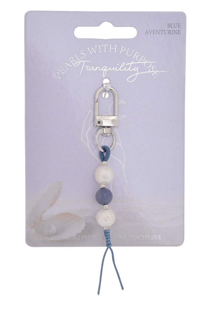 [56149] PEARLS BAG CHARM TRANQUILITY
