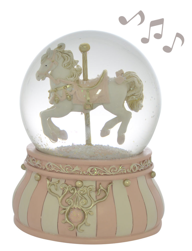 [56172] MUSICAL CAROUSEL WATER BALL PINK