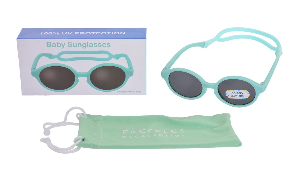 [S2403FRG] BABY GLASSES GREEN W/STRAP