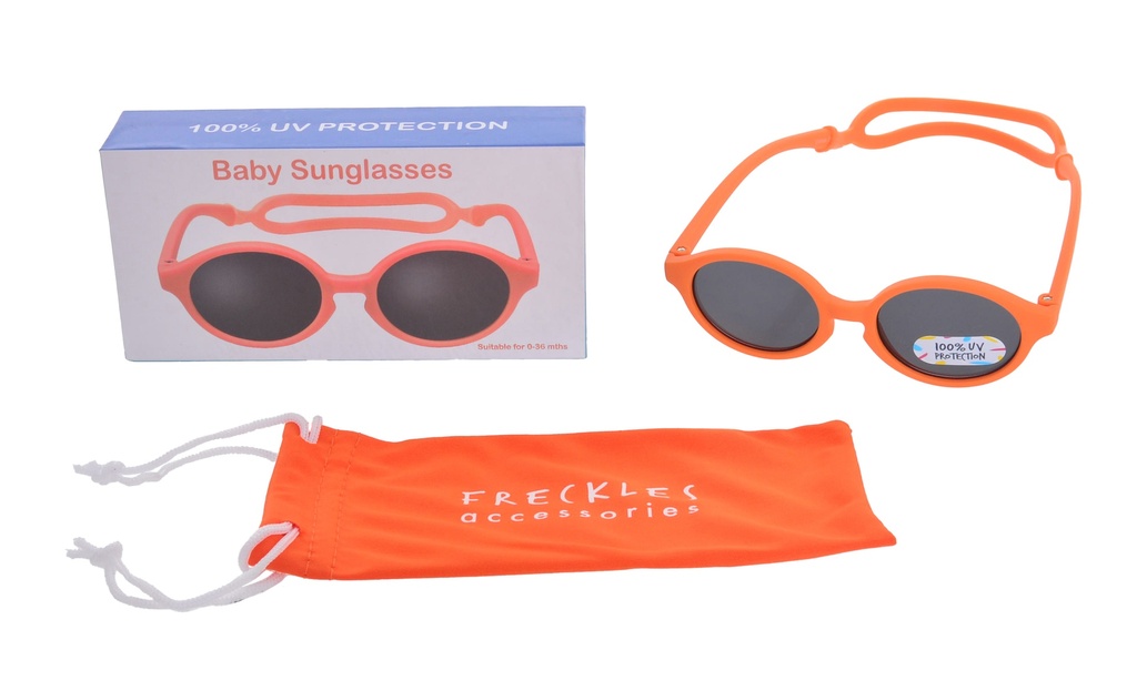 [S2403FRO] BABY GLASSES ORANGE W/STRAP
