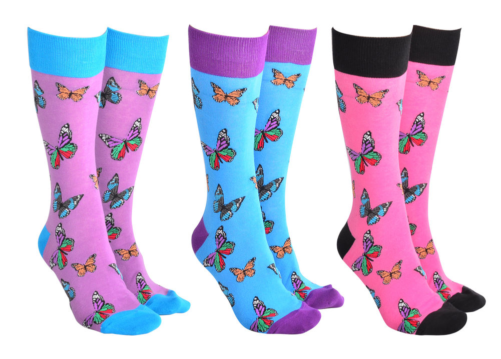 [20029] SOCK SOCIETY BUTTERFLIES (3)