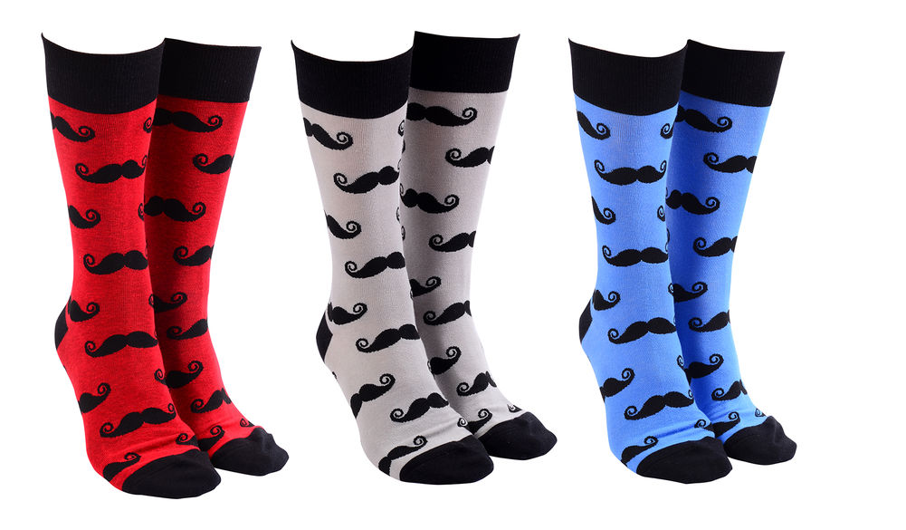 [20042] SOCK SOCIETY MOUSTACHES (3)