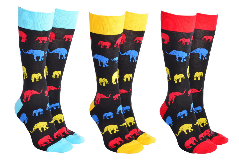 [20044] SOCK SOCIETY ELEPHANTS (3)