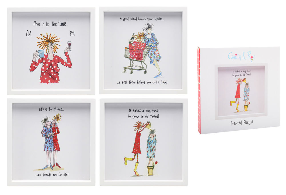 [20277] CAMILLA & ROSE WALL PLAQUE(4)R