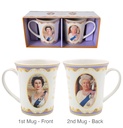 HM QUEEN ELIZABETH MUGS S/2 R