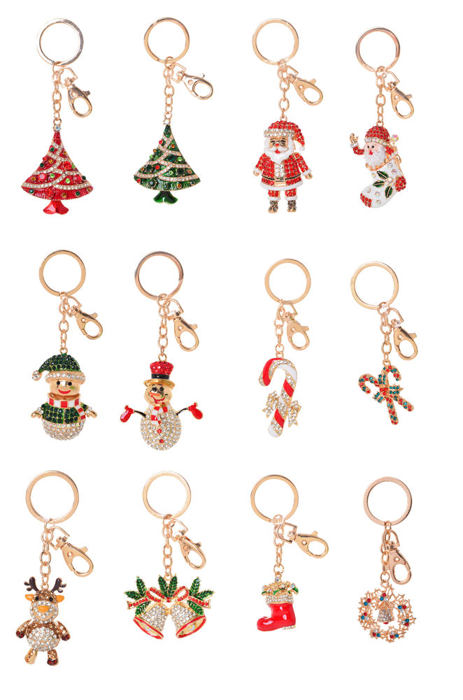 [20421] XMAS BLING KEYRING (12)
