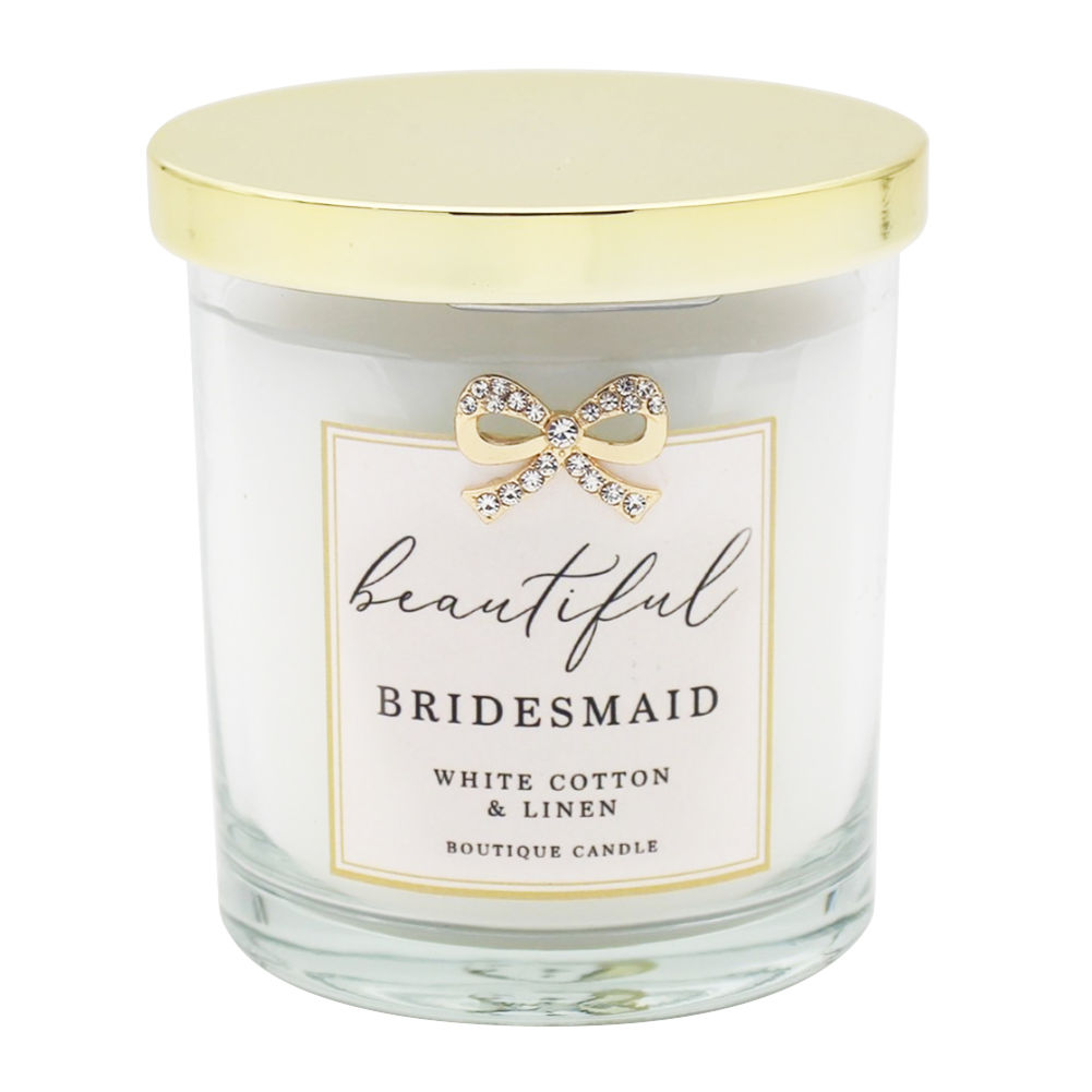 [20458] JEWELLED BRIDESMAID CANDLE   R