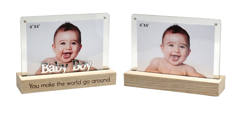 [20625] DUAL VIEW 6X4 FRAME BABY BOY R