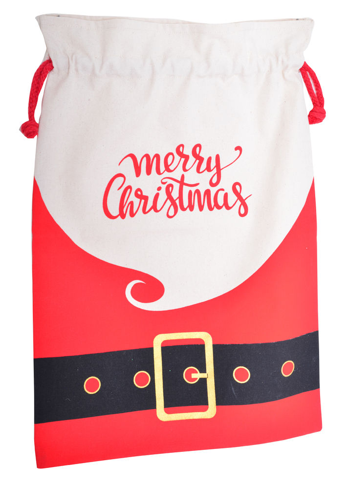 [20652] MERRY XMAS SANTA SACK MED