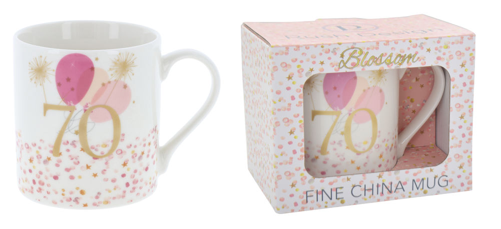 [20670] RUSH BDAY LADIES 70TH MUG R