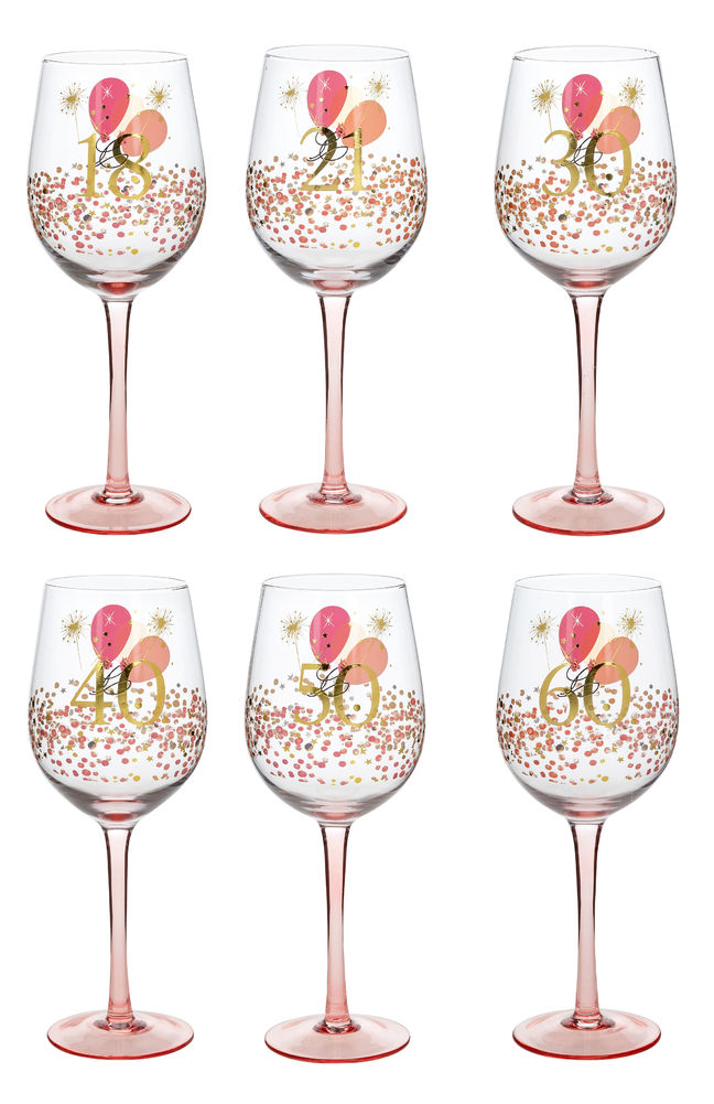 [20681] RUSH BDAY LADIES WINE GLS(6 R