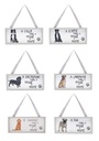 WAGGY TAILS DOG PLAQUES (6)  R