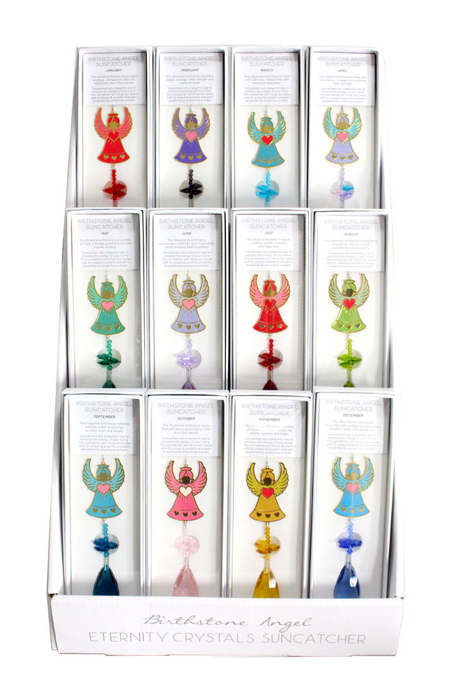 [20892] BIRTHSTONE ANGEL SUNCATCHER (12)  R
