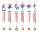 RAINBOW GARDEN CHIMES (6)    R