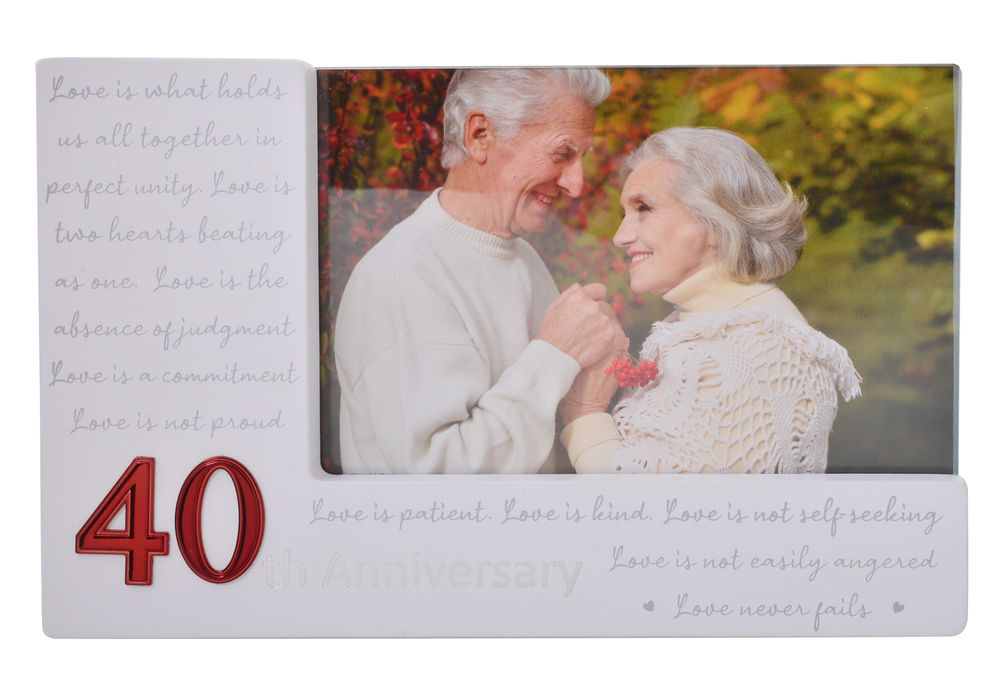 [21068] 40TH ANNIVERSARY FRAME 6X4