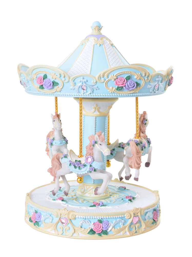 [21237] MUSICAL BLUE CAROUSEL LGE