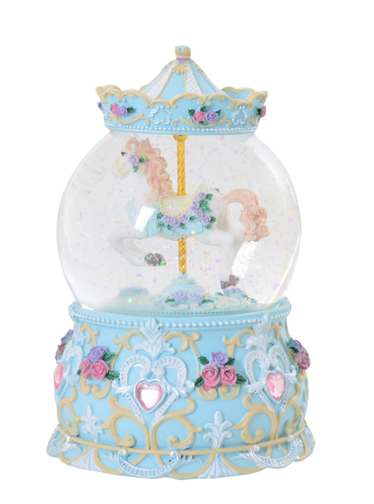 MUSICAL BLUE CAROUSEL WATERBAL