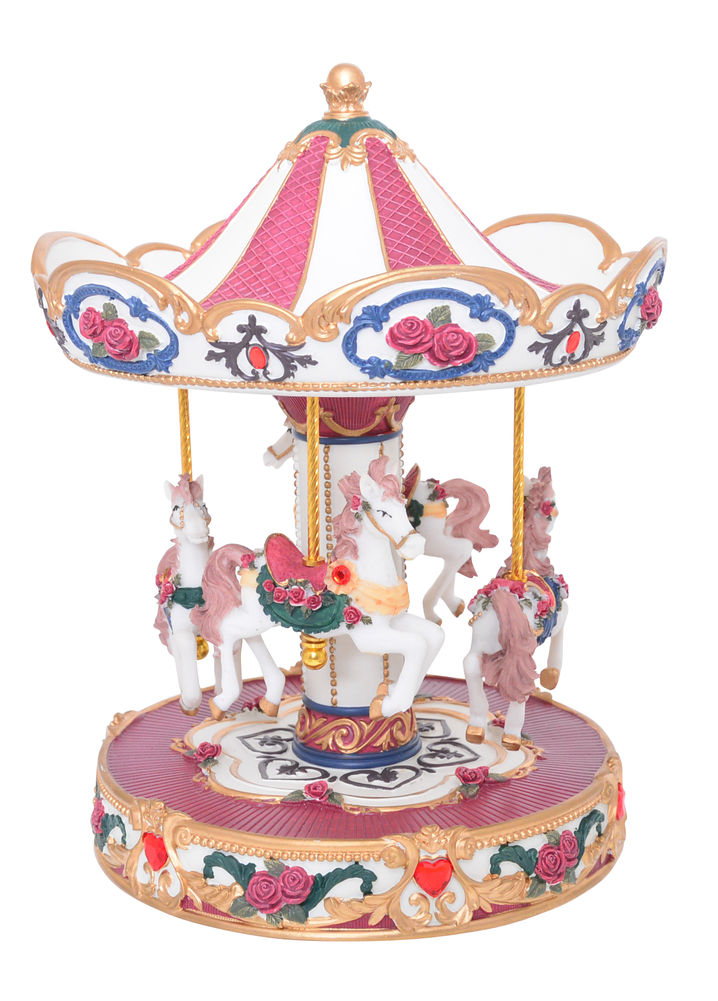 [21242] MUSICAL XMAS CAROUSEL LGE