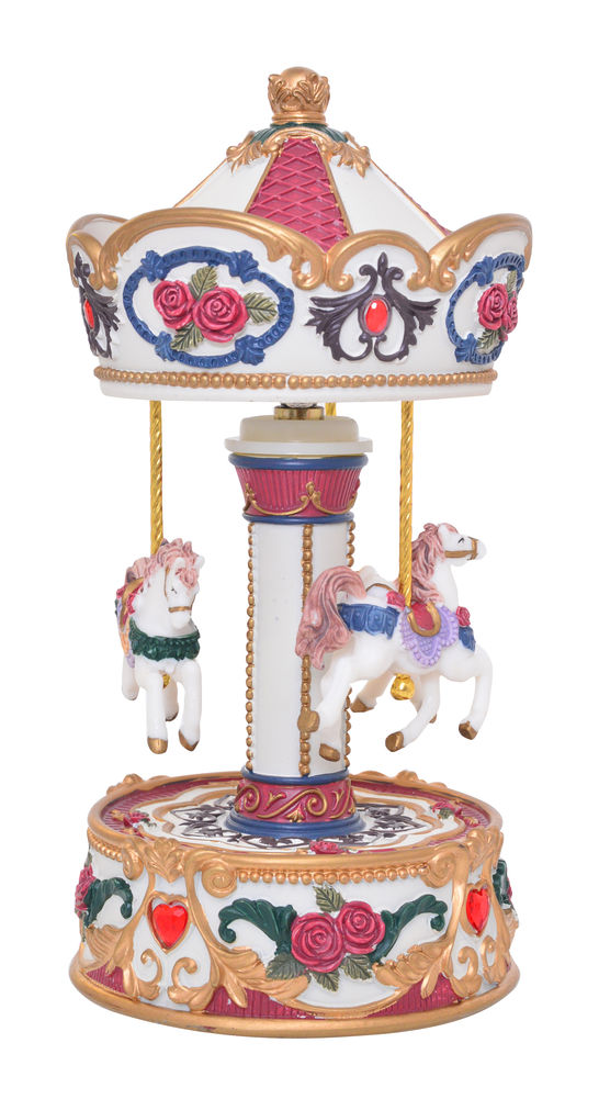 [21244] MUSICAL XMAS CAROUSEL SML