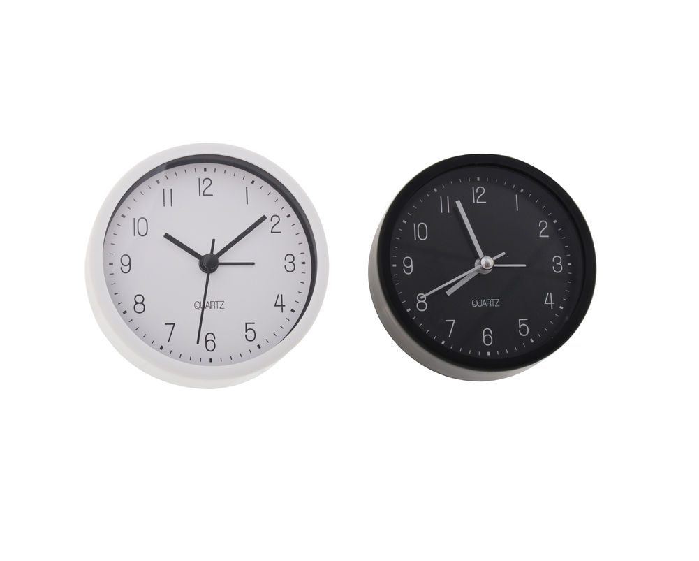 [21247] BLACK & WHITE ALARM CLOCK SML2