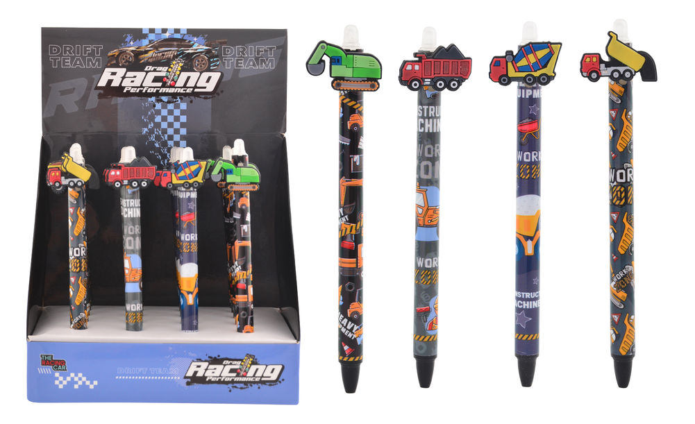 [21287] TRUCK ERASABLE GEL PEN (4)