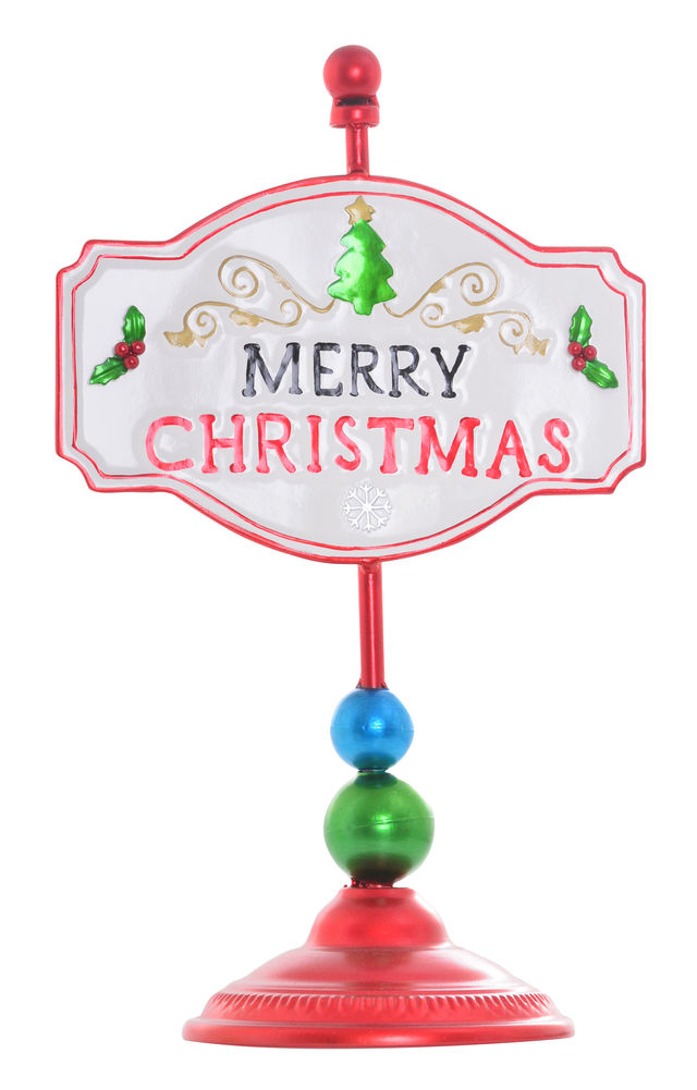 [21352] LUSTRE MERRY CHRISTMAS SIGN