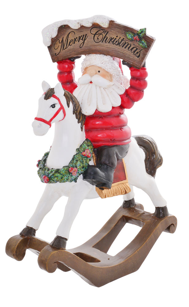 SANTA ROCKING HORSE